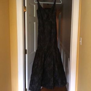 Black lace gown